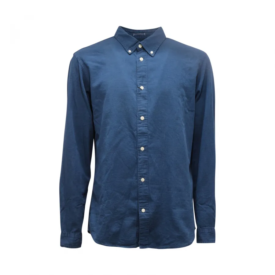 6500AR camicia uomo SELECTED HOMME man SLIM shirt blue